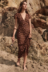 Melody Bias Maxi Dress | Antique Walnut Dresses Spell 