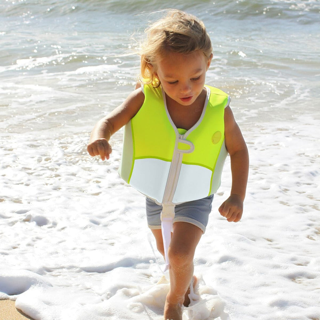 Swim Vest 2-3 Shark Tribe Blue Neon Citrus SunnyLife 