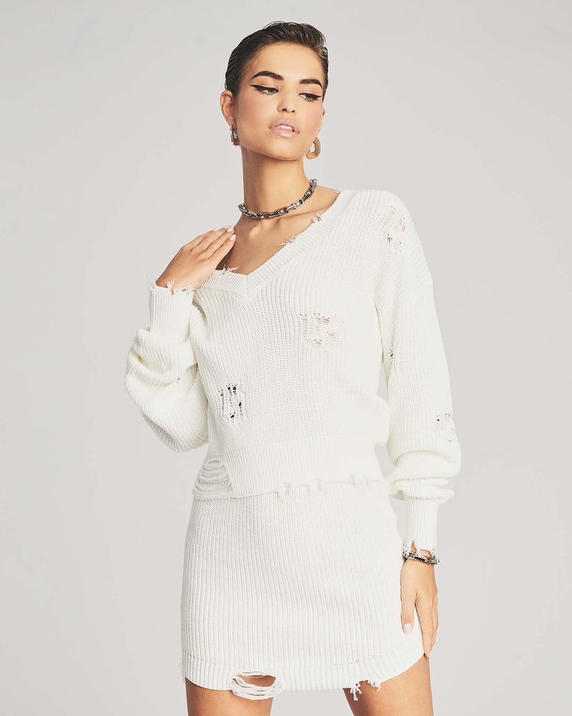 Syd Sweater | White Sweaters Ser.O.Ya 