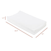 Quilted Changing Pad Cover in GOTS Certified Organic Muslin Cotton | White Changing Mats & Pads Babyletto 