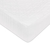 Quilted Changing Pad Cover in GOTS Certified Organic Muslin Cotton | White Changing Mats & Pads Babyletto 