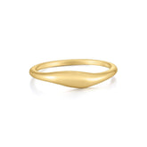 Tapered Wavy Ring Rings eklexic 14K Gold Vermeil 6 