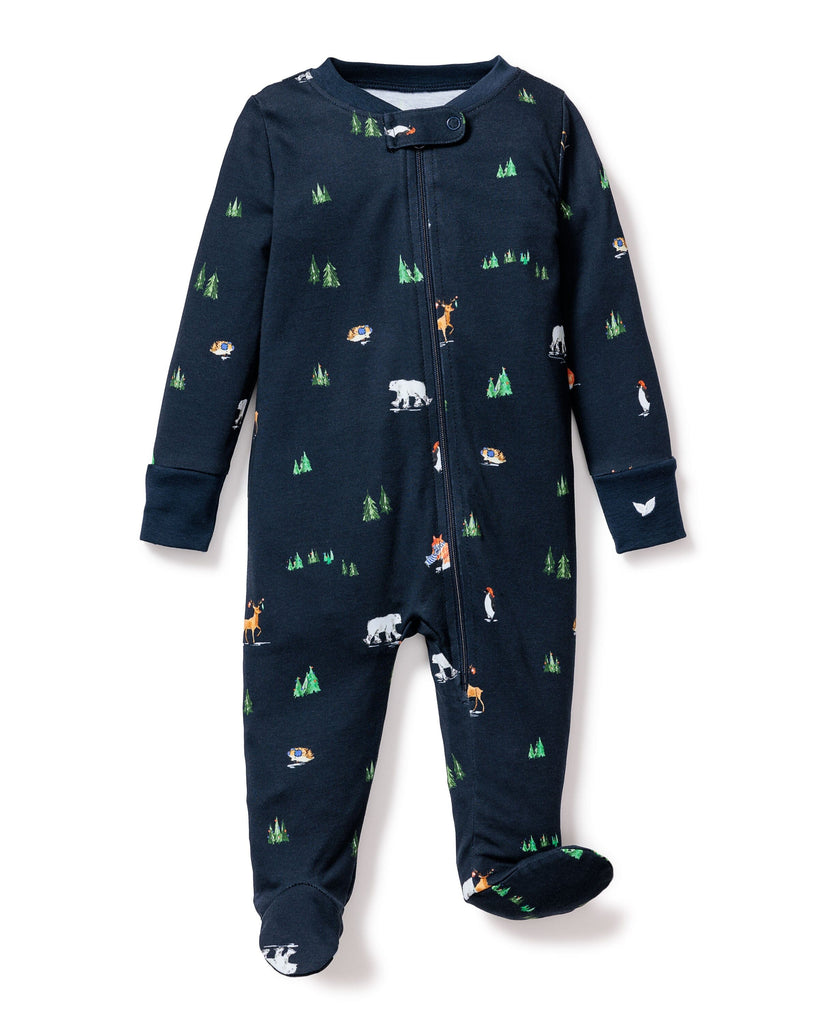 Baby's Pima Romper in Arctic Antics Children's Pajamas TF Petite Plume 