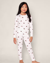 Kid's Pima Snug Fit Pajama Set | Holiday Journey Pajama Sets Petite Plume 