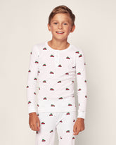 Kid's Pima Snug Fit Pajama Set | Holiday Journey Pajama Sets Petite Plume 