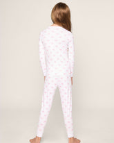 Kid's Pima Snug Fit Pajama Set in Blushing Bows Children's Pajamas TF Petite Plume 