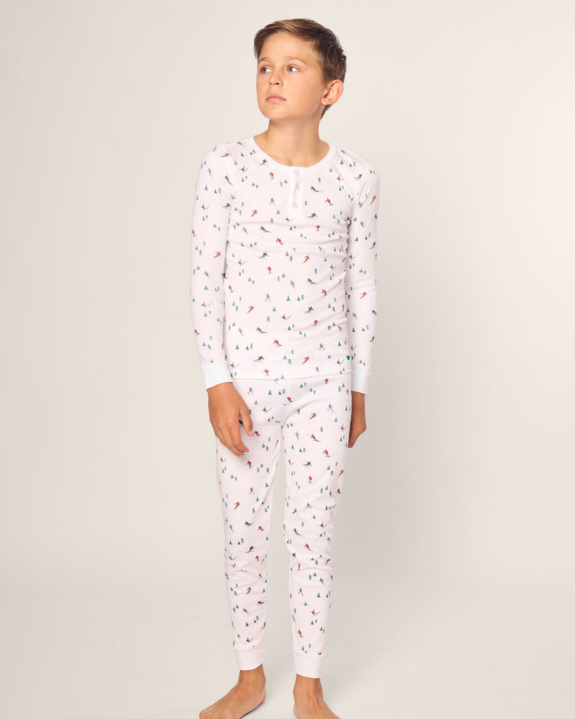 Kid's Pima Snug Fit Pajama Set | Après Ski Pajama Sets Petite Plume 