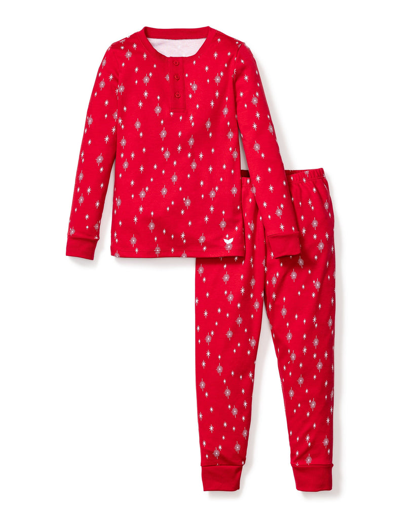 Kid's Pima Snug Fit Pajama Set | Starry Night Pajama Sets Petite Plume 