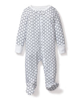 Baby's Pima Romper in Nordic Antlers on White Children's Pajamas TF Petite Plume 