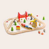 Tiny Land® Wooden Train Set 110 Pcs Toy Trains & Train Sets Tiny Land 