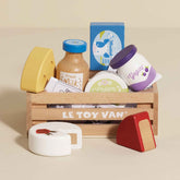 Cheese & Dairy Wooden Market Crate Play Foods Le Toy Van, Inc. 