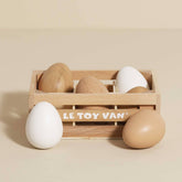 Farm Eggs Wooden Market Crate Play Foods Le Toy Van, Inc. 