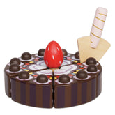 Chocolate Gateau Sliceable Cake Play Foods Le Toy Van, Inc. 