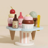 Wooden Ice Cream Stand & Toppings Play Foods Le Toy Van, Inc. 