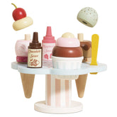 Wooden Ice Cream Stand & Toppings Play Foods Le Toy Van, Inc. 