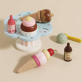 Wooden Ice Cream Stand & Toppings Play Foods Le Toy Van, Inc. 