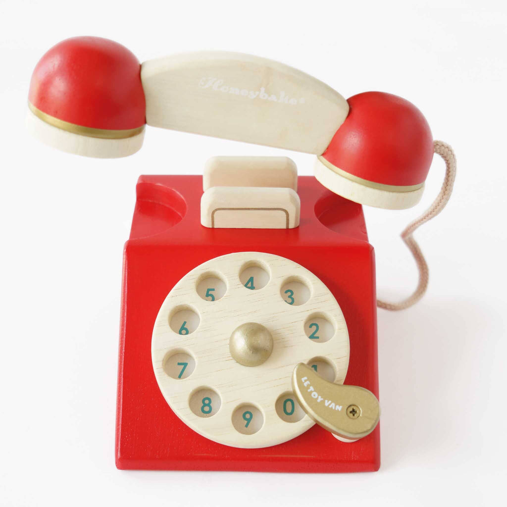 Vintage Wooden Phone Pretend Play Le Toy Van, Inc. 