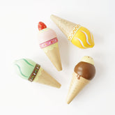 Wooden Ice Cream Cones Set Play Foods Le Toy Van, Inc. 