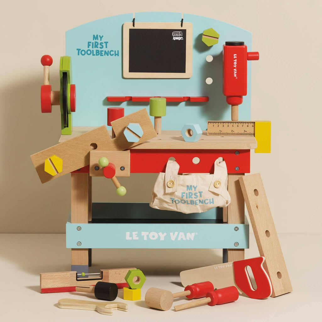 Wooden Tool Bench Pretend Play Le Toy Van, Inc. 