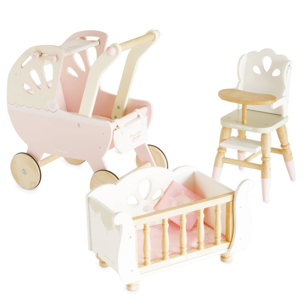 Dolls Wooden Cot Doll Furniture Le Toy Van, Inc. 