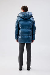 Taiga Puffer Jacket | Metallic Navy Outerwear Unreal Fur 