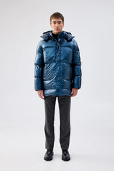 Taiga Puffer Jacket | Metallic Navy Outerwear Unreal Fur 