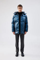 Taiga Puffer Jacket | Metallic Navy Outerwear Unreal Fur 