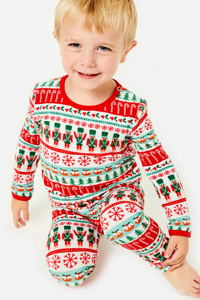 Long Sleeve Pajama Set | Fair Isle Pajama Sets Clover Baby & Kids 