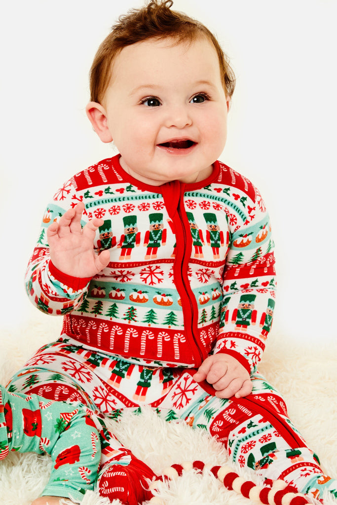 Soft & Stretchy Zipper Footie | Fair Isle Footies Clover Baby & Kids 