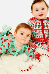 Soft & Stretchy Zipper Footie | Santa Mail Footies Clover Baby & Kids 