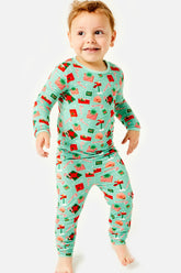 Long Sleeve Pajama Set | Santa Mail Pajama Sets Clover Baby & Kids 