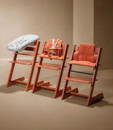 Tripp Trapp® High Chair Complete | Terracotta, Terracotta Cushion + Tray High Chairs & Booster Seats Stokke 