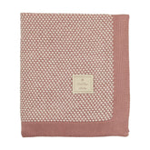 Two-Tone Knit Blanket Blanket montresorbebe Rosemarry One Size 