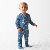 Fall Florals Navy Footie footie Bestaroo 