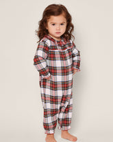 Baby's Twill Madeline Romper in Balmoral Tartan Infant Romper Petite Plume 