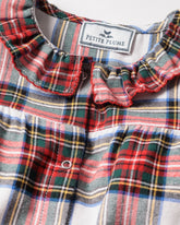 Baby's Twill Madeline Romper in Balmoral Tartan Infant Romper Petite Plume 