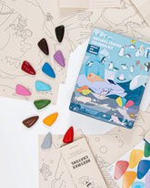 Coloring Kit PARTY SET Whales and Penguins Coloring Kits VICILink 