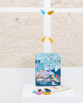 Coloring Kit PARTY SET Whales and Penguins Coloring Kits VICILink 