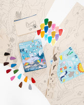 Coloring Kit PARTY SET Whales and Penguins Coloring Kits VICILink 