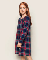 Girl's Brushed Cotton Delphine Nightgown | Windsor Tartan Nightgowns Petite Plume 