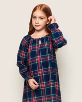 Girl's Brushed Cotton Delphine Nightgown | Windsor Tartan Nightgowns Petite Plume 