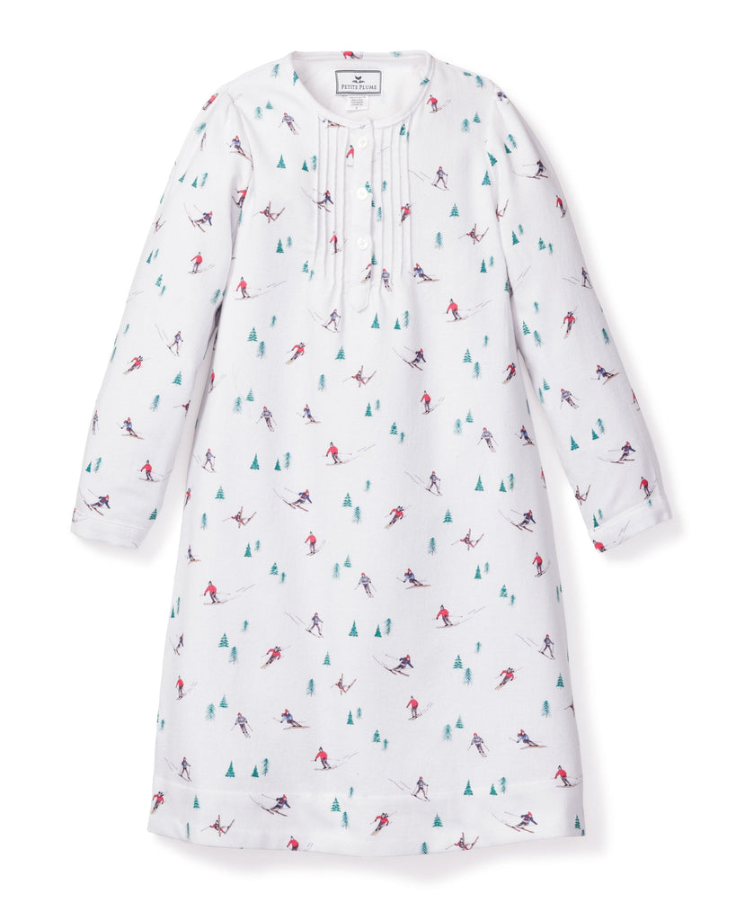 Girl's Flannel Beatrice Nightgown | Après Ski Nightgowns Petite Plume 