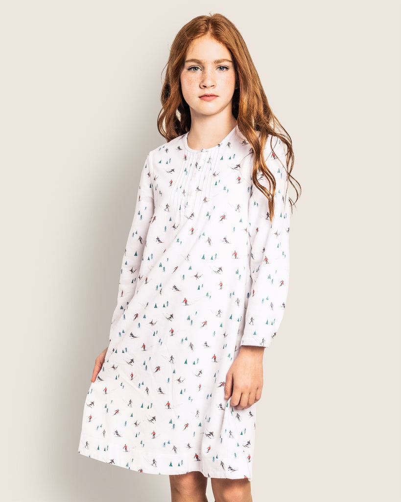 Girl's Flannel Beatrice Nightgown | Après Ski Nightgowns Petite Plume 