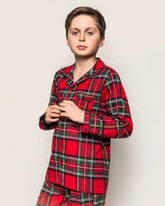 Kid's Brushed Cotton Pajama Set | Imperial Tartan Pajama Sets Petite Plume 