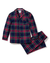 Kid's Brushed Cotton Pajama Set | Windsor Tartan Pajama Sets Petite Plume 