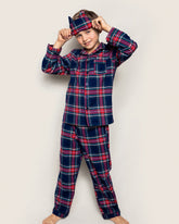 Kid's Brushed Cotton Pajama Set | Windsor Tartan Pajama Sets Petite Plume 