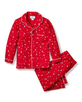 Kid's Flannel Pajama Set | Starry Night Pajama Sets Petite Plume 