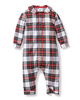 Baby's Brushed Cotton Cambridge Romper in Balmoral Tartan Infant Romper Petite Plume 