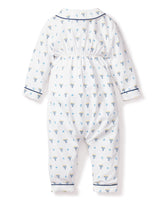 Baby's Twill Cambridge Romper in Happy Hanukkah Infant Romper Petite Plume 