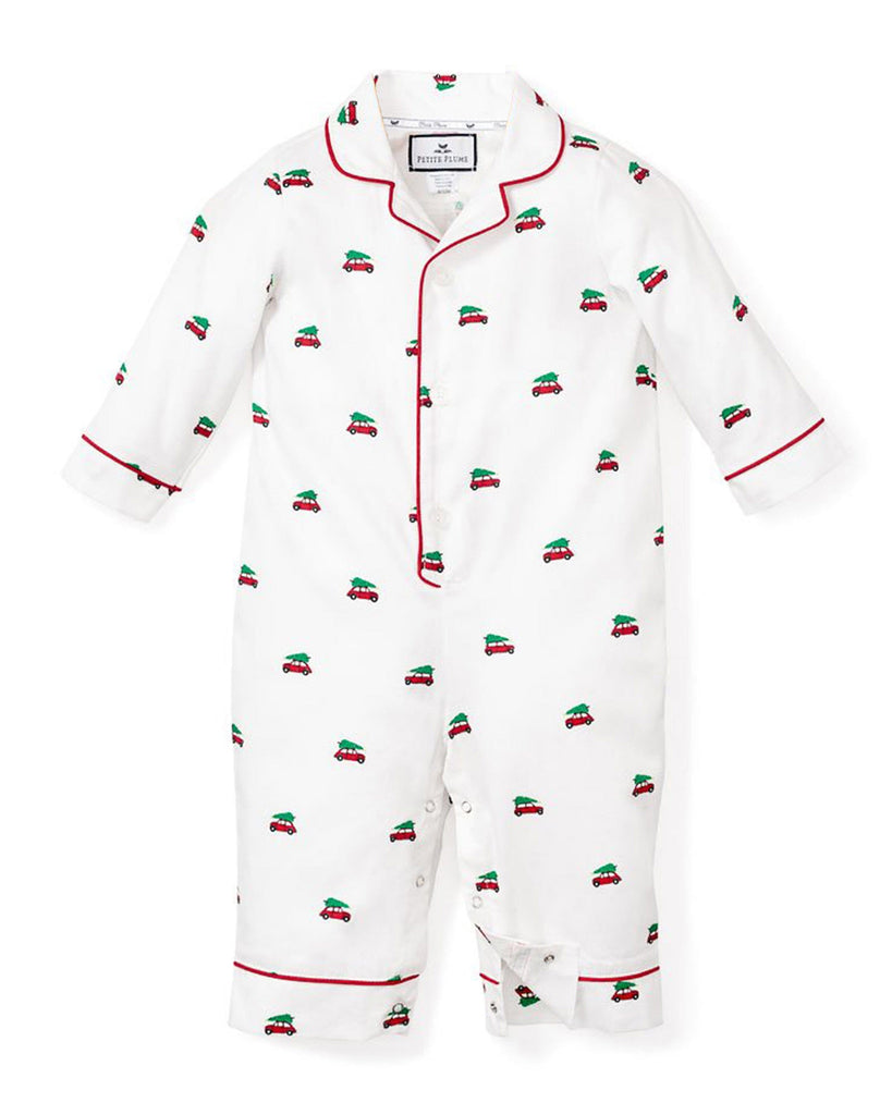 Baby's Twill Romper in Holiday Journey Infant Romper Petite Plume 